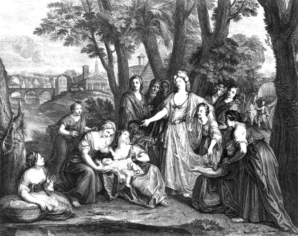 24 Moses is found in the Basket by Pharaohs daughter