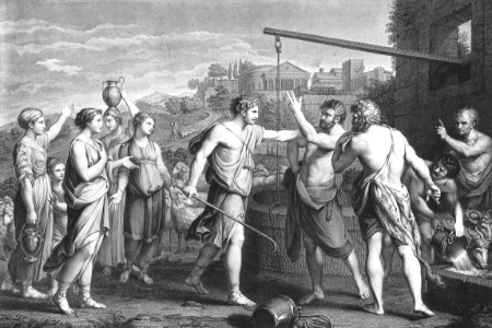 25 Moses helps Jethros daughters get Water