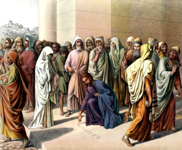 13 Jesus and the Woman caught in Adultery - Writing their Sins