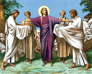 11 Jesus blessing the Bread and Fish at the Feeding of the Five Thousand