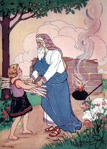 03 Abraham and Isaac preparing for the Sacrifice (color)