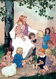 12 Jesus blessing the Children (color)