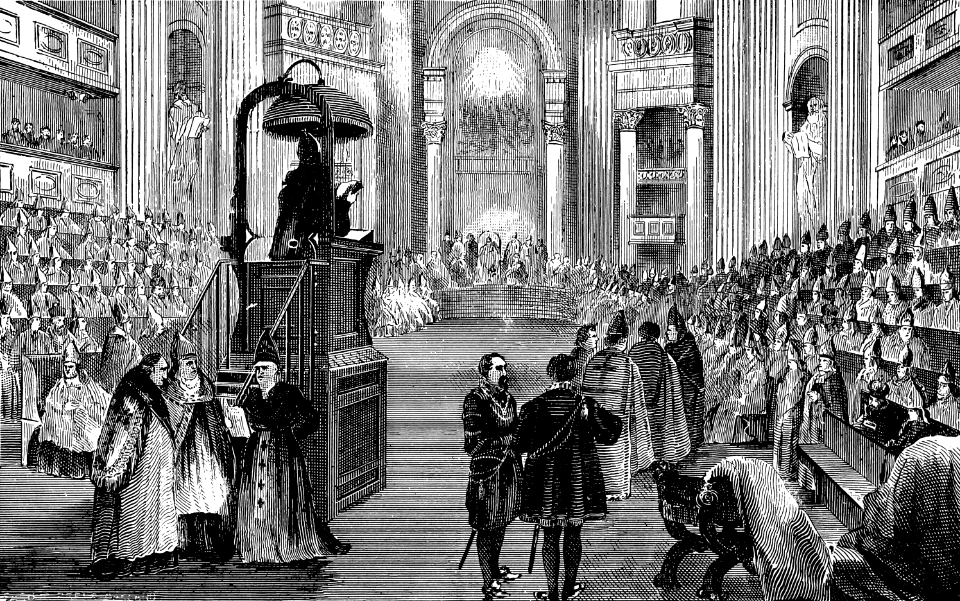 24 Proclaiming the Dogma of Papal Infallibility in the Vatican at Rome