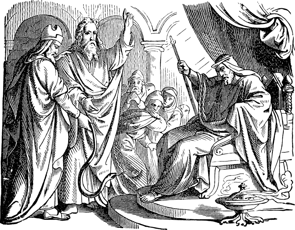 17 Moses and Aaron before Pharaoh