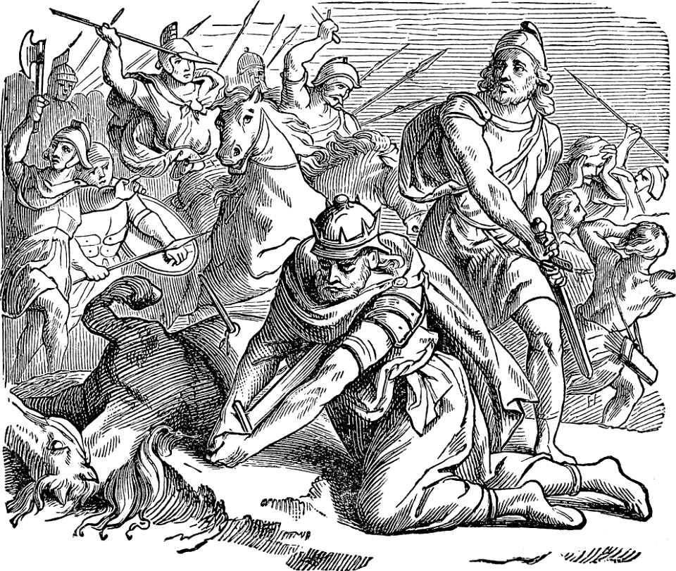 36 Saul kills himself
