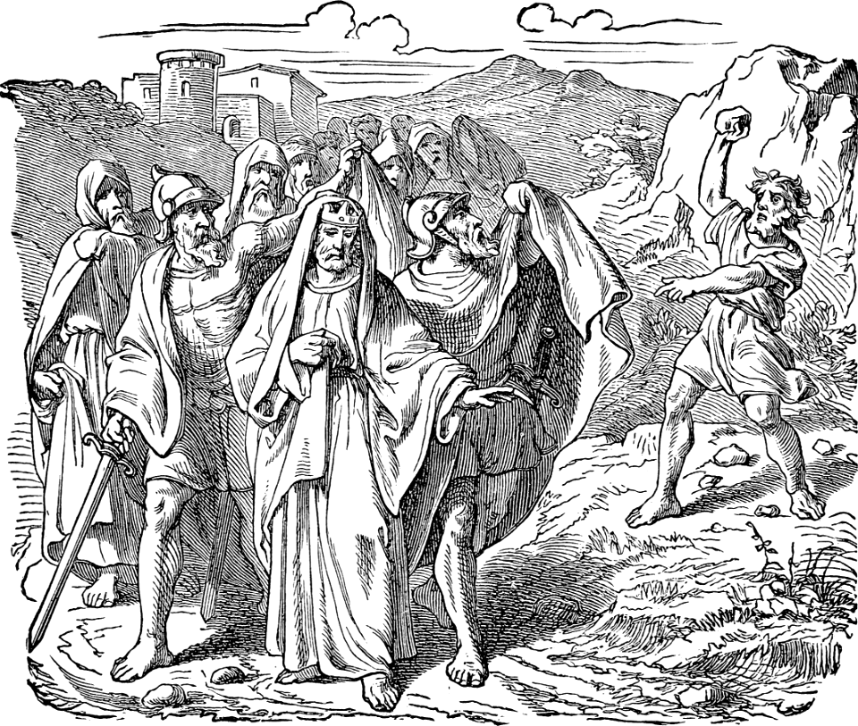 38 David leaves Jerusalem