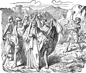 38 David leaves Jerusalem