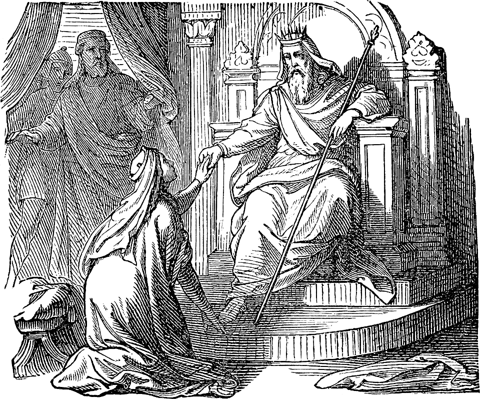 48 Esther approaches Ahasuerus