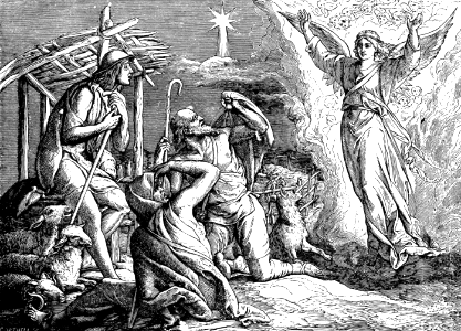 01 An Angel announces Christs Birth to the Shepherds