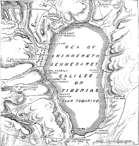 Map of Galilee. Free illustration for personal and commercial use.