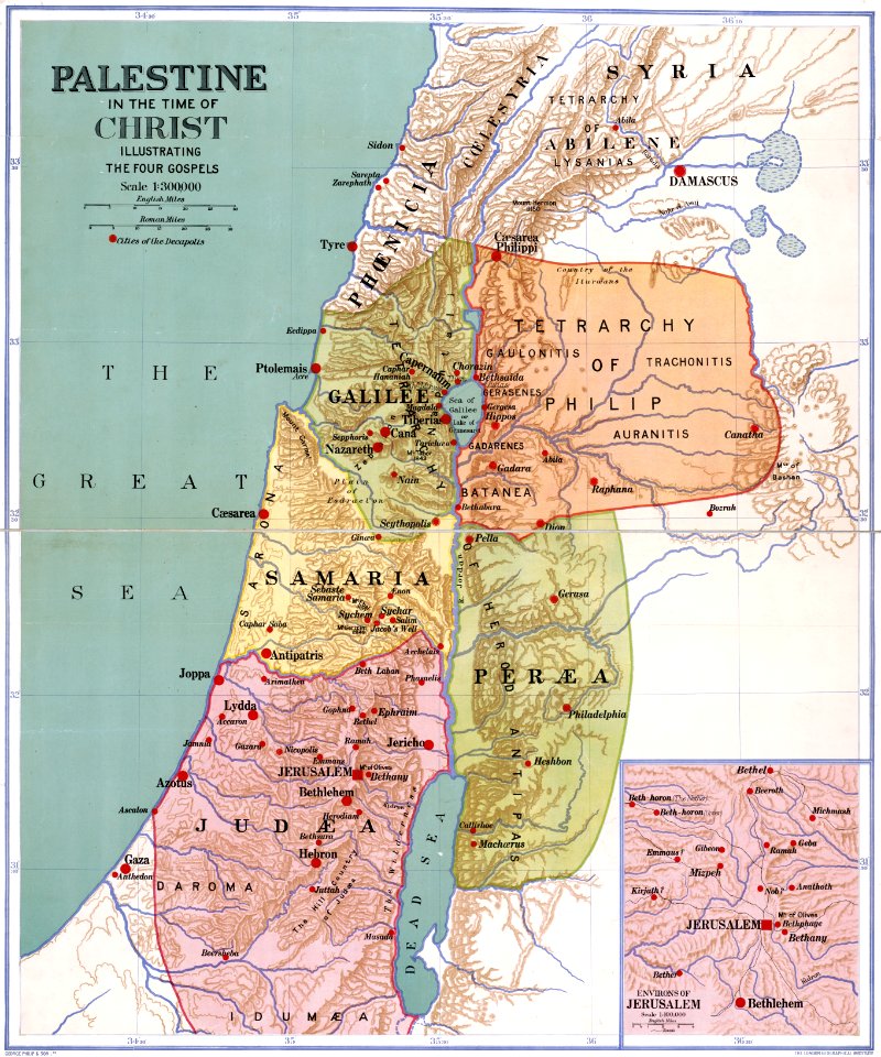 001 Palestine in the Time of Christ (1916)