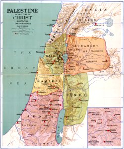 001 Palestine in the Time of Christ (1916). Free illustration for personal and commercial use.