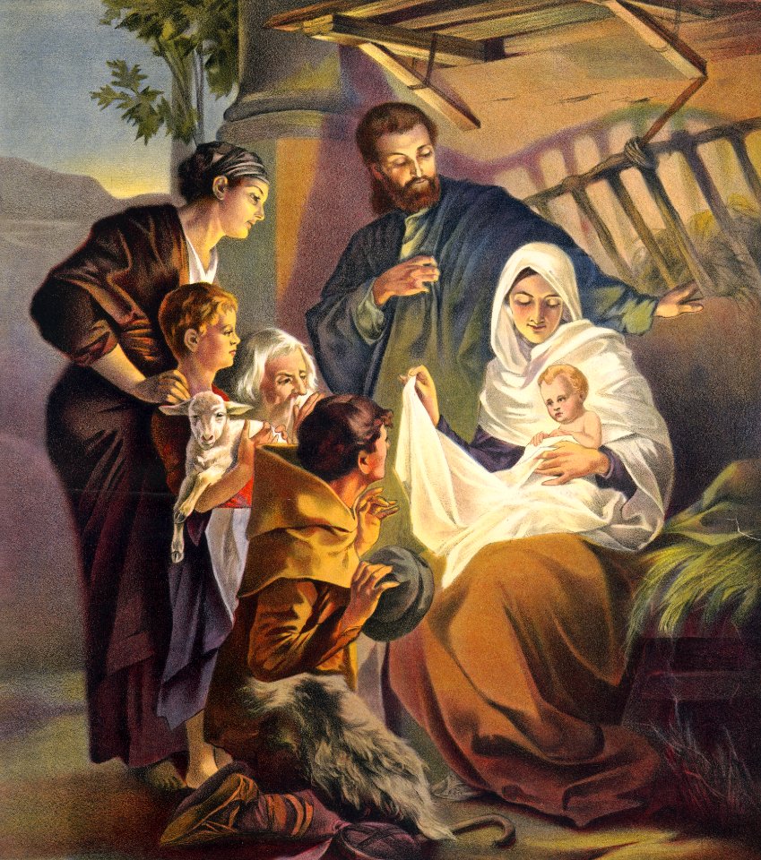 010 Luke 02 v01-07 Jesus laid in the Manger (1905)