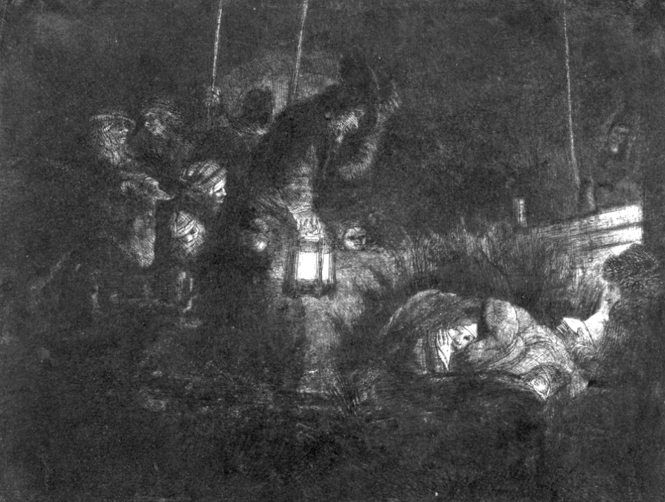 017 Adoration of the Shepherds - Night Piece (Rembrandt 1652)