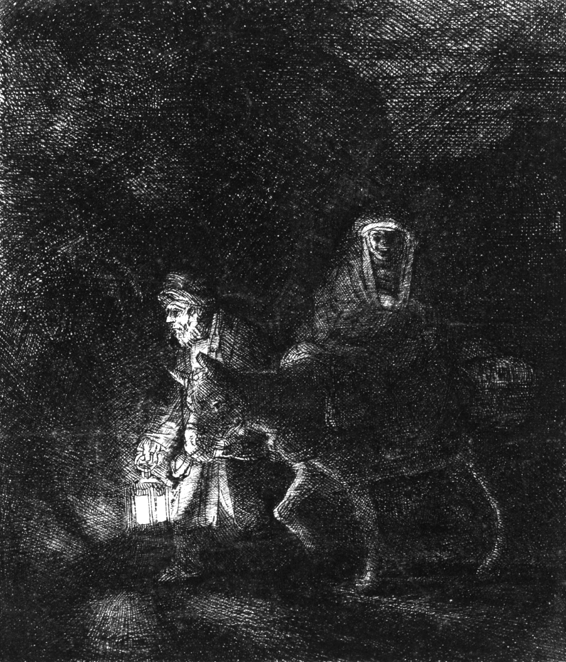 029 Night Flight into Egypt (Rembrandt)