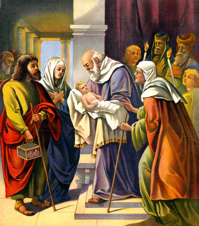 019 Luke 02 v21-39, Matthew 01 v21 Presentation of Jesus in the Temple (1905)