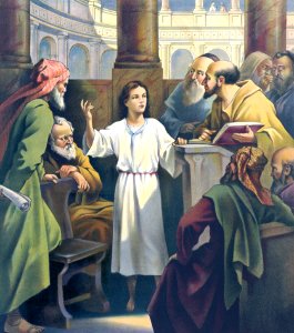 044 Luke 02 v41-49 The Boy Jesus in the Temple (1905)