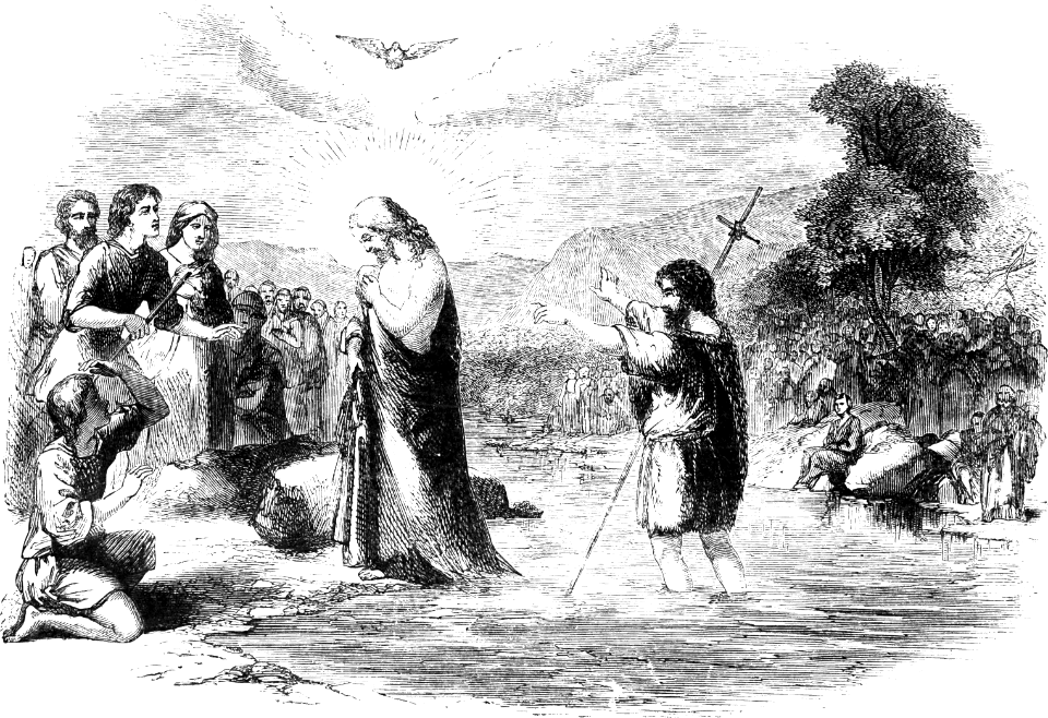 055 Jesus comes up out of the Water of Baptism (Prince of the House of David)