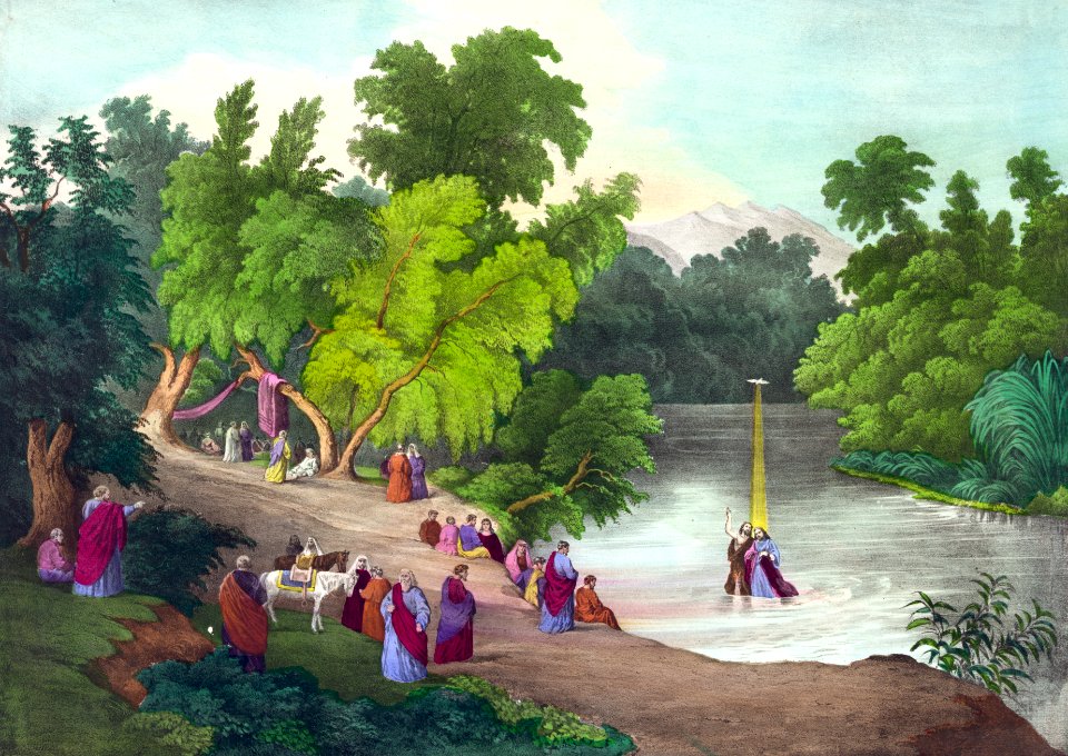 053 Baptism of Our Saviour in the River Jordan (color)