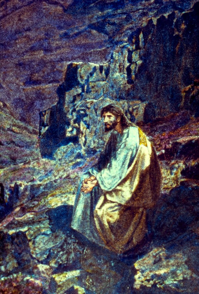 059 Mark 01 v13 Jesus in the Wilderness of Temptation (Hole)