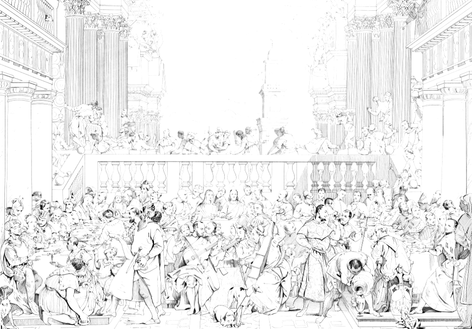 062 Wedding Feast at Cana (Veroneze - Normand 1834)