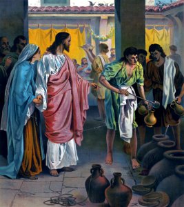 060 John 02 v01-11 Christs First Miracle (water to wine) (anon 1891)