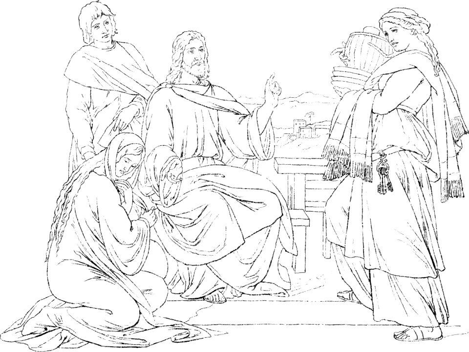 093 Luke 10 v41-42 Jesus in the House of Mary and Martha (1892)