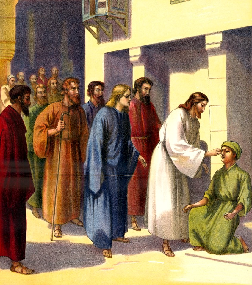 088 Mark 10 v46-52, Isaiah 35 v05 Blind Bartimeus (anon 1905)