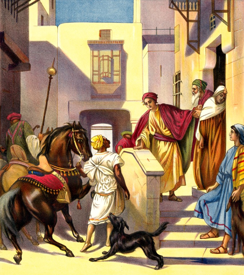 098 Luke 15 v11-19 The Departure of the Prodigal Son (anon 1905)