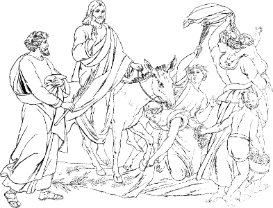 110 Mark 21 v08-09 Jesus Entry into Jerusalem (1892)
