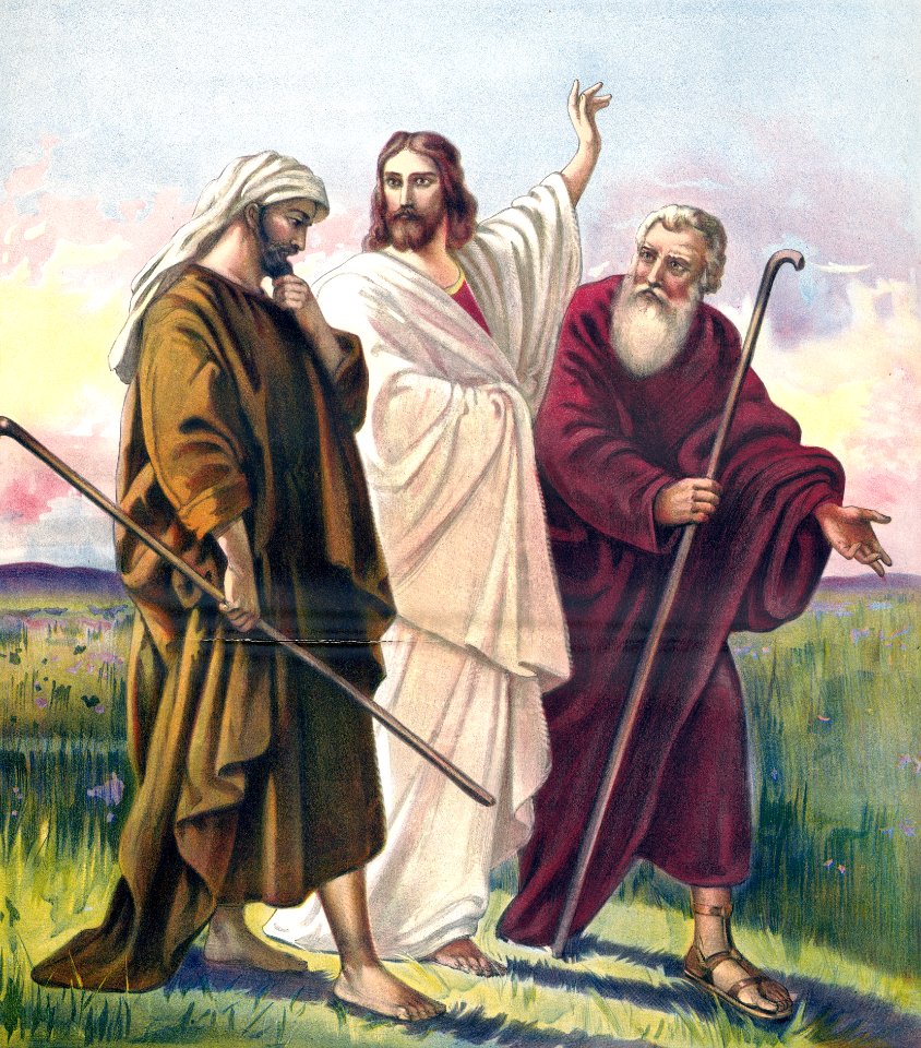 149 Luke 24 v13-32 The Walk to Emmaus (anon 1905)