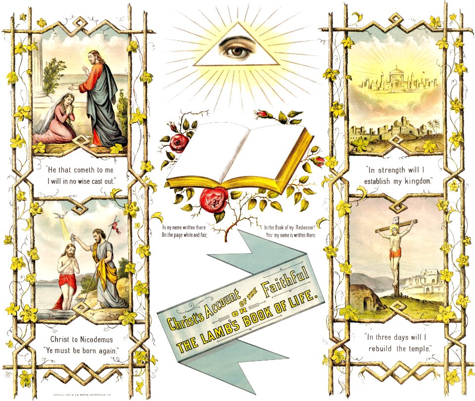 172 Christs Account of the Faithful or the Lambs Book of Life (1890)