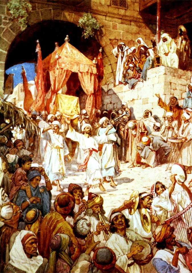 David bringing the Ark into Jerusalem (Hole 1925)