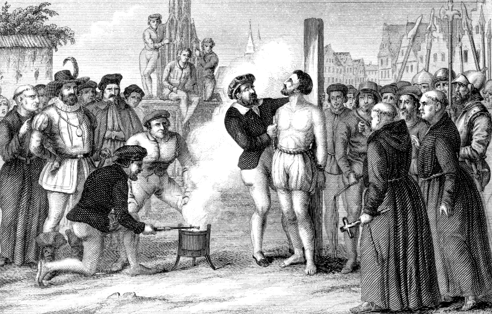 Scenes from Martin Luthers Life (c1850) - Branded a Heretic