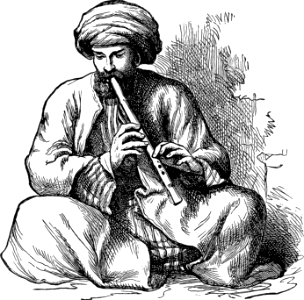 Eastern Flute Player