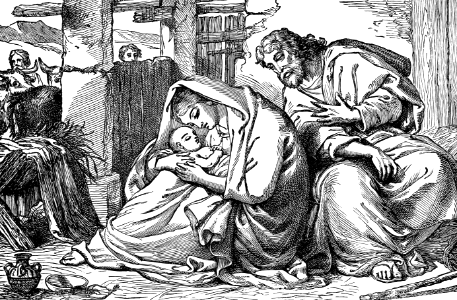 02 Jesus is born in the Manger with Mary and Joseph