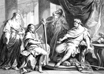 14 1 Samuel 16 v23 David plays Harp to calm Saul