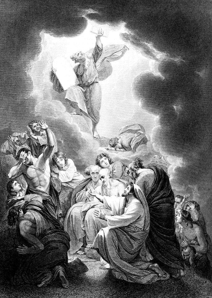 09 Exodus 20 v19 Moses receives the Commandments - Let not God speak with us, lest we die