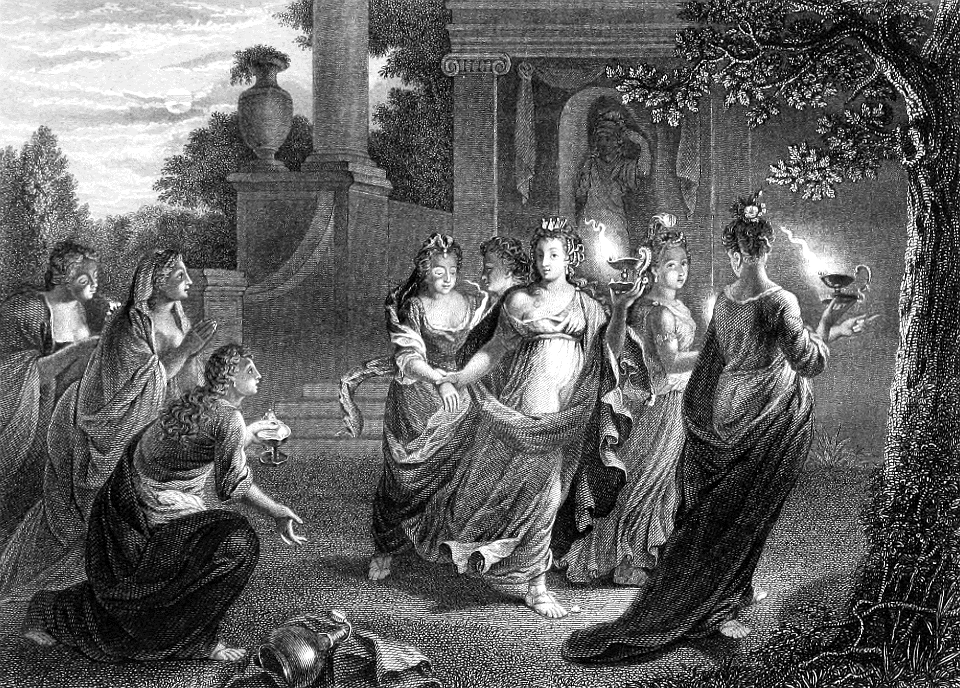 25 Matthew 25 v08 The Ten Virgins - Give us of your oil, for our lamps are gone out