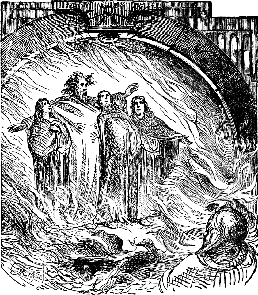 09 The Three Hebrews in the Fiery Furnace with the Son of God