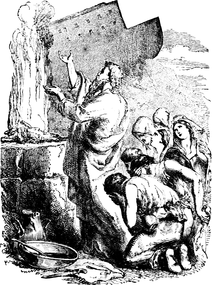 05 Noah offering sacrifice after leaving the Ark