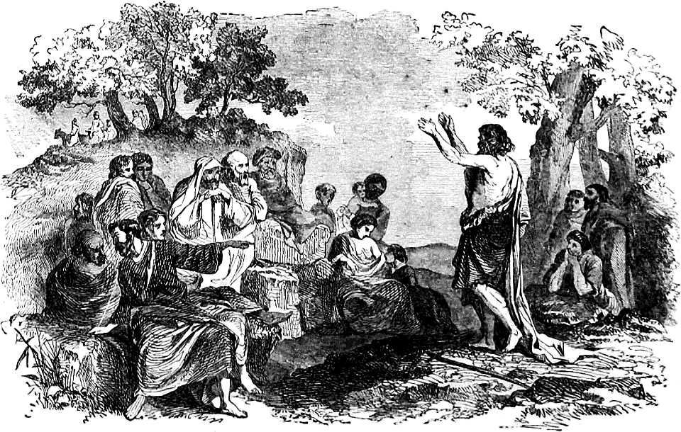 the preaching of john the baptist in the wilderness focuses on