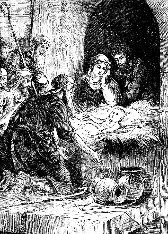 01 The Birth of Jesus Christ in a Manger in Bethlehem - Shepherds visit