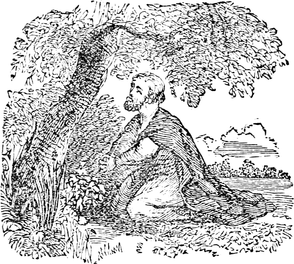 02 Nathanael praying under the Fig Tree - Free Stock Illustrations ...