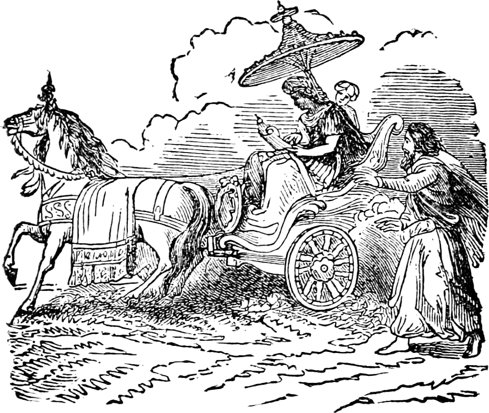 08 Philip is taken to the Ethiopian Eunuch in the Chariot