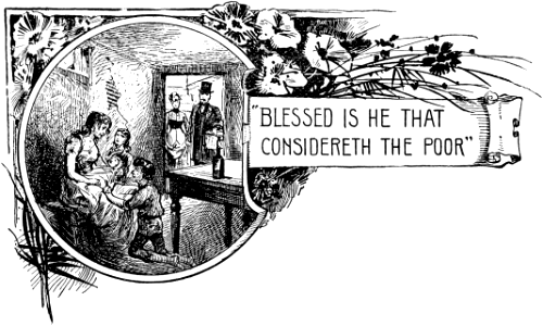 Banner - Blessed is He that Considers the Poor. Free illustration for personal and commercial use.