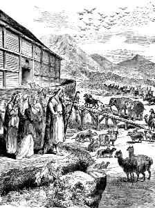 02 Animals boarding Noahs Ark