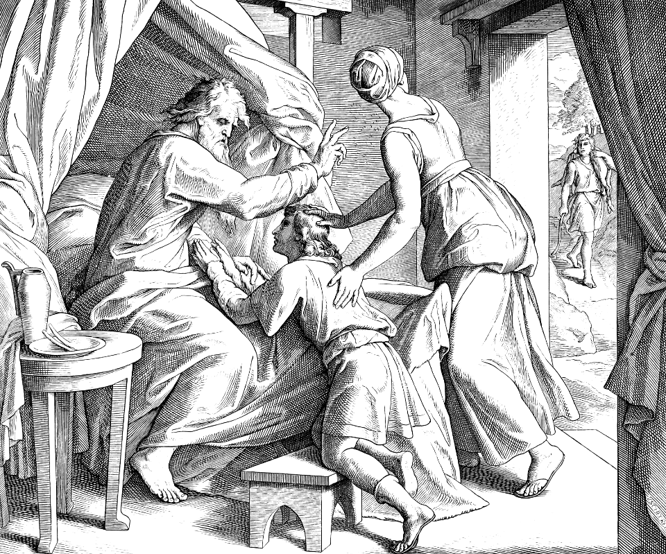 031 Genesis 27 v28-29 - Isaac is deceived into blessing Jacob