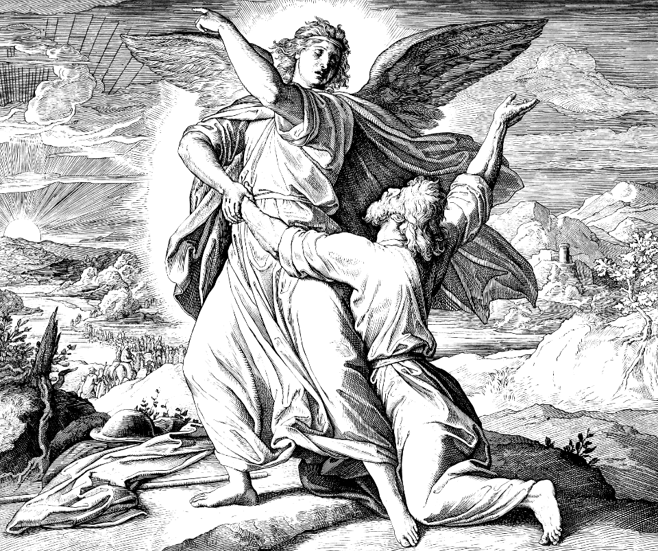 036 Genesis 32 v26 - Jacob wrestles with the Angel