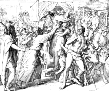 043 Genesis 46 v29-30 - Jacobs family moves to Egypt - Jacob meets Joseph